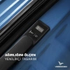 VEGMANN Scadel Tartılı Plastik 3lü Valiz Seti Sarı