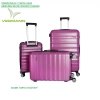 VEGMANN Scadel Tartılı Plastik 3lü Valiz Seti Violet