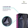 VEGMANN Scadel Tartılı Plastik 3lü Valiz Seti Violet