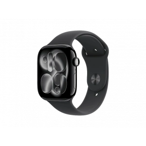 APPLE MFC24TU/A  Watch Series 11 GPS + Cellular 46mm Jet Black Aluminium Case with Black Sport Band - S/M