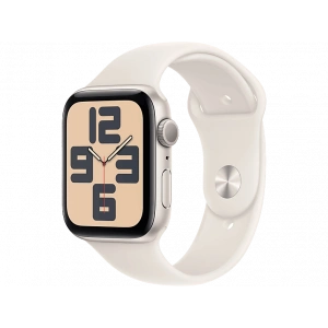 APPLE Watch SE GPS 44mm Starlight Aluminium Case with Starlight Sport Band - M/L