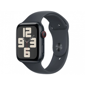 APPLE Watch SE GPS + Cellular 40mm Midnight Aluminium Case with Midnight Sport Band - M/L