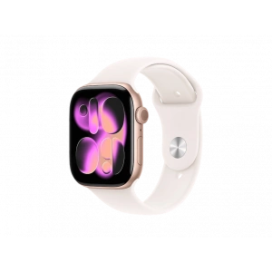 APPLE Watch Series 11 GPS 42mm Rose Gold Aluminium Case with Light Blush Sport Band - S/M MEU04TU/A