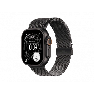 APPLE Watch Ultra 3 GPS + Cellular 49mm Black Titanium Case with Black Titanium Milanese Loop - Medium    MF1Q4TU/A