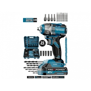 ASSUR Pro 21V Çift Akülü Vidalama Çelik Mandren Kömürsüz Motor Şarjlı Darbeli Matkap