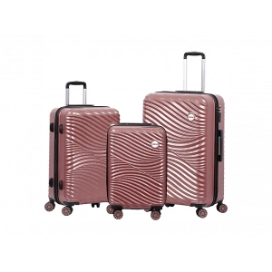 BIGGDESIGN Moods Up Şifreli Kilit ABS 3lü Valiz Seti Rosegold