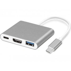 DAYTONA FC01 3 in 1 Type C HDMI USB Multi Adaptör Silver