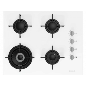 GRUNDIG GIGL 622410 W Woklu Ankastre Cam Ocak Beyaz