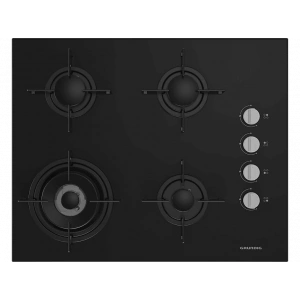 GRUNDIG GIGL 622410 Woklu Ankastre Cam Ocak Siyah