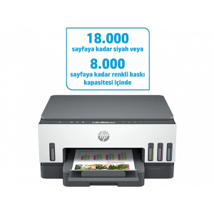 HP Smart Tank 720 All-in-One, Baskı, Tarama, Kopyalama, Kablosuz, PDFye Tarama Yazıcı 6UU46A