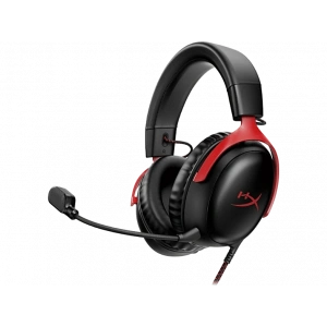 HYPERX Cloud III Red Headset 727A9AA Kablolu Kulak Üstü Kulaklık Siyah Kırmızı