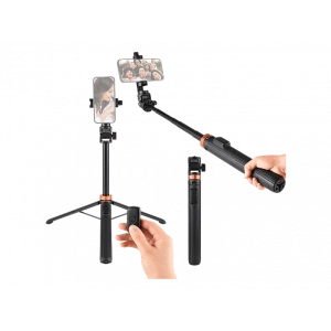 KINGJOY M080 Bluetooth Çok Fonksiyonlu Selfie Çubuğu ve Tripod Siyah
