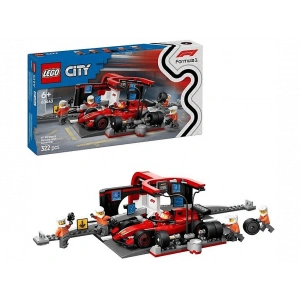 LEGO 60443 City Ferrari Arabalı F1 Pit Stop ve Pit Ekibi