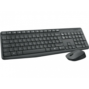 LOGITECH MK235 USB Alıcılı Kablosuz Türkçe Q Klavye Mouse Seti - Siyah
