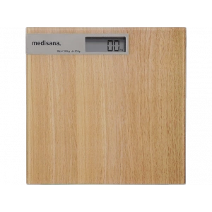 MEDISANA MED-48440 Ahşap Görünümlü Cam Baskül Açık Kahverengi