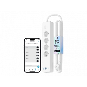 MEROSS 30W 2TypeC + 2Us 4lü Akıllı Priz Beyaz