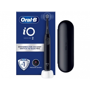 ORAL B IO 2 Serisi Şarjlı Diş Fırçası Siyah + Seyahat Kabı