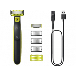 PHILIPS QP2824/10 Oneblade Yüz ve Vücut Şekilendirici Lime Yeşili / Siyah