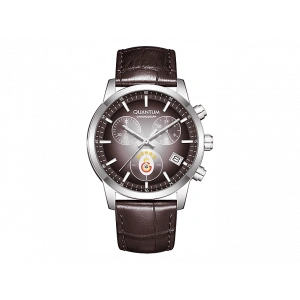 QUANTUM Galatasaray 5 Yıldızlı 25/D3 U251567 Deri Kayışlı 43 mm Kol Saati Kahverengi