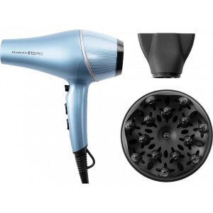 REMINGTON AC9300 Shine Therapy Pro AC Motor Saç Kurutma Makinesi Açık Mavi