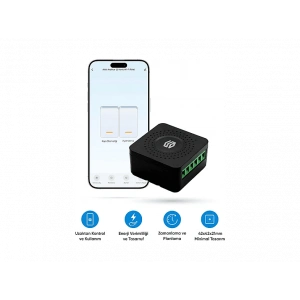 ŞIMART 2 Yönlü Wi-Fi Kontrollü Akıllı Röle Akıllı Röle