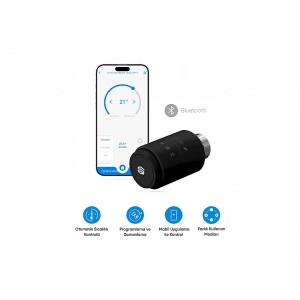 ŞIMART Bluetooth Bağlantılı ve Isı Kontrolü Akıllı Termostatik Radyatör Vanası