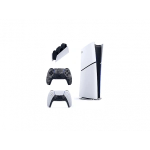 SONY 2. Kamuflaj Dualsense + Şarj İstasyonu+Playstation 5 Slim Digital (İthalatçı Garantili) Oyun Konsolu Beyaz