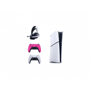 SONY 2. Pembe Dualsense PS5 Elite Kablosuz Kulaklık+Playstation 5 Slim (İthalatçı Garantili) Oyun Konsolu Beyaz