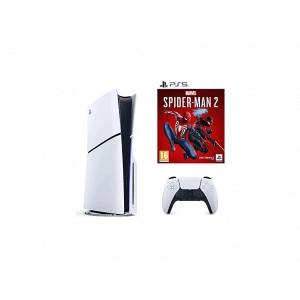 SONY PS5 Spider-Man 2 + Playstation 5 Slim Diskli (İthalatçı Garantili) Oyun Konsolu Beyaz