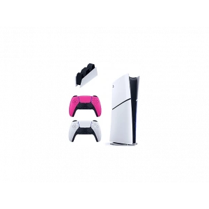 SONY Şarj İstasyonu + 2 Pembe Dualsense + Playstation 5 Slim Digital 825 GB (İthalatçı Garantili) Oyun Konsolu Beyaz