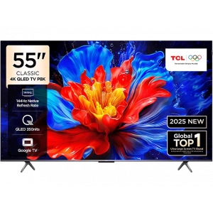 TCL 55P8K 55 inç 139 Ekran Uydu Alıcılı Smart 4K UHD QLED Google TV