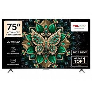 TCL 75C6K 75 inç 190 Ekran Uydu Alıcılı Smart Google 4K Premium QD-Mini LED TV