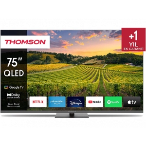 THOMSON 75QG5C14 75 inç 190 Ekran Uydu Alıcılı Google Smart Ultra HD 4K QLED TV