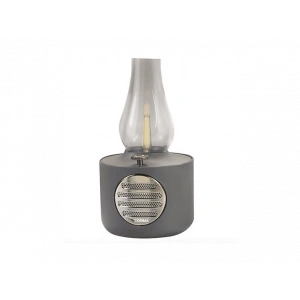 TORIMA D53 Vintage Gaz Lambası Ayarlanabilir Işıklı USB Şarjlı Taşınabilir Speaker Bluetooth Hoparlör Gri