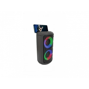 TORIMA KTS-1296  Telefon Tutacaklı RGB Ledli Taşınabilir Bluetooth Parti Hoparlör Siyah