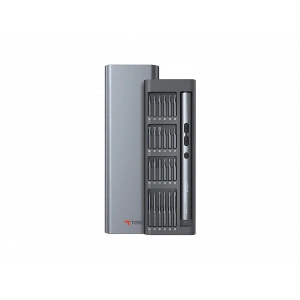 TORIMA TTS-04 48 Parça  Led Işıklı Mıknatıslı Alüminyum Kasa Type-C Şarjlı Hassas Tornavida Seti
