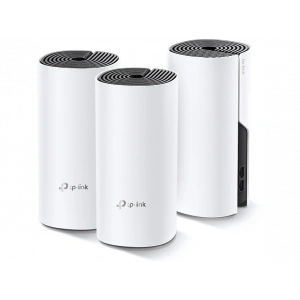 TP-LINK Deco M4 (3-Pack) | Wi-Fi 5 Mesh | AC1200 Mbps | Fiber Destekli | Çift Bant | Gigabit Port | 100 Cihaz | 370 m² Kapsama | WPA3 | Mobil Kurulum