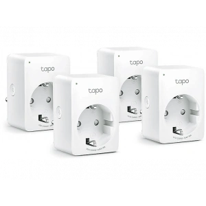 TP-LINK Tapo P100 (4-pack) | Akıllı Mini Wi-Fi Priz | Uzaktan Kontrol | Alexa/Google | Cihaz Paylaşımı | Zamanlama | Kolay Kurulum | Hub Gerektirmez