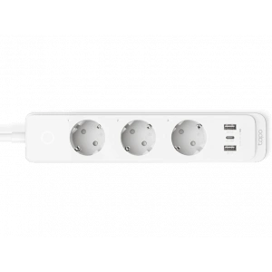 TP-LINK Tapo P300 | 3’lü Wi-Fi Akıllı Priz | 18W Hızlı Şarj | Uzaktan Kontrol | Alexa/Google/HomeKit | 1.5m Kablo | Kolay Kurulum