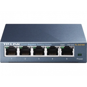 TP-LINK Tl-Sg105 5 Port Gigabit Masaüstü Switch (Çelik Kasa)