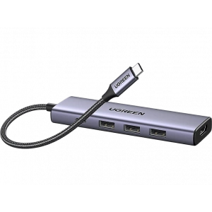 UGREEN 5-in-1 USB-C 100W PD 4K HDMI Hub Çoklayıcı, Gri, 15596