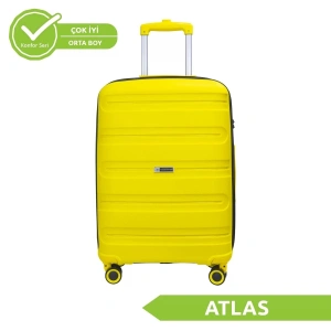 VEGMANN Atlas Polipropilen Orta Boy Valiz Sarı