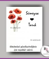 İncili Toka Kartı -Nikah, Nişan, Kına Hatırası