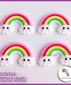 Gökkuşağı Silikon Figür -Toka Malzemesi