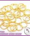 100 adet 12mm. Montaj Halkası - Altın Renkli Takı Halkası