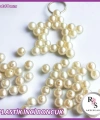 100gr. 10mm. Delikli İnci Boncuk- Yıldız Anahtarlık Yapımı İçin