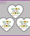 30 adet - 5 cm Kişiye Özel Logolu Kalp Etiket - BS200