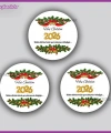 15 adet 5 cm Yılbaşı Etiketi
