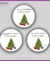 15 adet 5 cm Yılbaşı - Yeni Yıl Etiketi