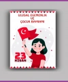 23 Nisan Çocuk Bayramı Temalı Bileklik Kartı - ÇB27